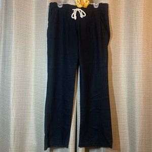 Roxy Wide-Leg Linen-Blend Pants